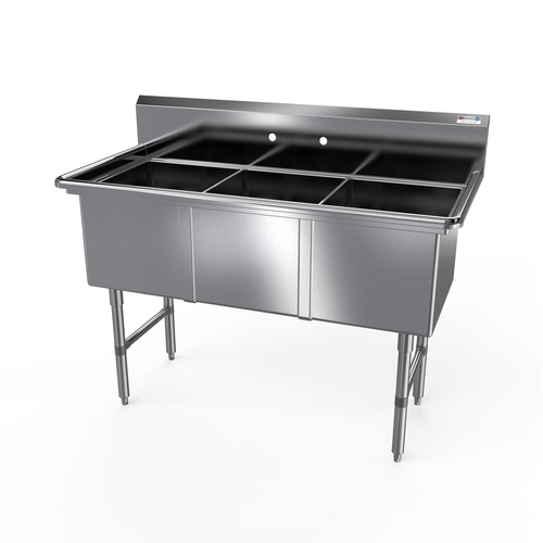 NBR 3SS-182414 59 1/8" Compartment Sink