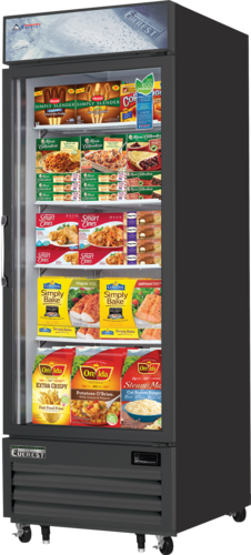 Everest EMGF23B 29 1/8" 1 Section Freezer Merchandiser