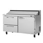 Turbo Air PST-60-D2R(L)-N 60 1/4" 1 Door 16 Pan Sandwich / Salad Prep Table