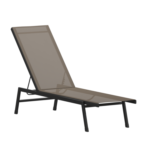 Flash Furniture JJ-LC326-BLK-BR-GG 29" Patio Lounge Seating