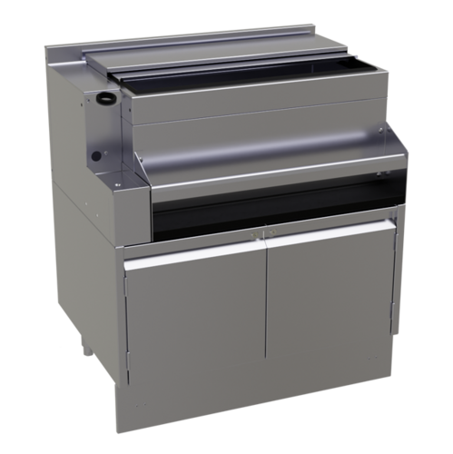 Glastender E-IB-30-CP10 34" Underbar Ice Bin / Cocktail Station