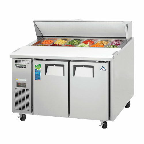 Everest EPR2-24 47 1/2" 2 Doors 12 Pan Sandwich / Salad Prep Table