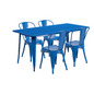 Flash Furniture ET-CT005-4-30-BL-GG Patio Dining Set
