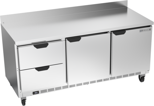 Beverage-Air WTRD72AHC-2 72" 2 Doors Worktop Refrigerator