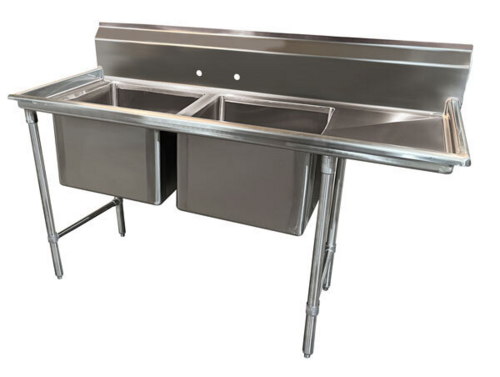 Advance Tabco 9-82-40-24R 71 7/8" Compartment Sink