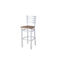 BFM Seating 2160BKPR-SM 17 1/4" Barstool