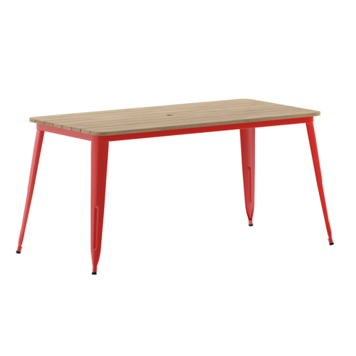Flash Furniture JJ-T146120-BRRD-GG 60" Patio Table