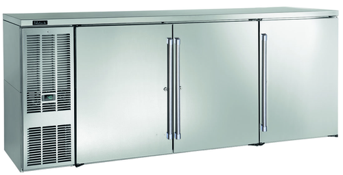 Perlick BBS84-SS-L-STK 84" Solid Door Back Bar Cooler