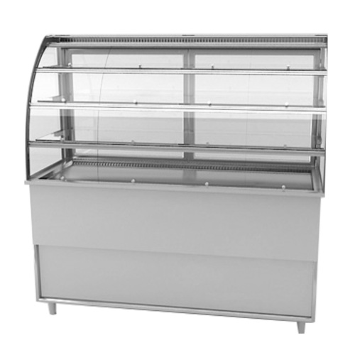 RPI VICD4-34-R-CV-SC-FD 57 1/8" Refrigerated Display Case