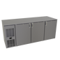 Glastender CP1FL72 72" Solid Door Back Bar Cooler