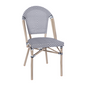 Flash Furniture SDA-AD642107-BLKWH-LTNAT-GG 18 1/2" Patio Chair