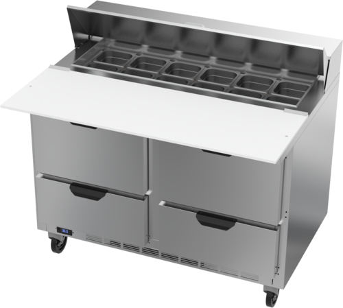 Beverage-Air SPED48HC-12C-4 48" 4 Drawer 12 Pan Sandwich / Salad Prep Table
