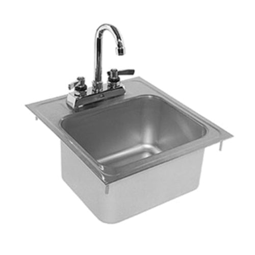 Glastender DI-HS14 14" Drop-In Sink