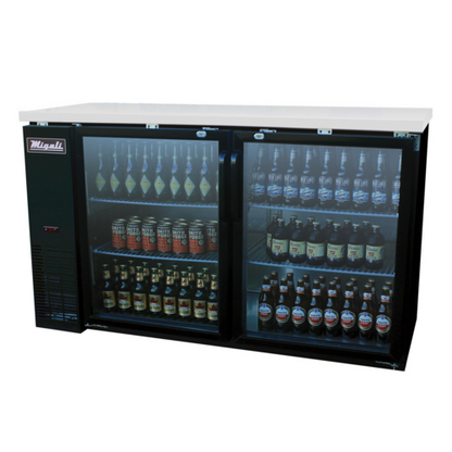 Migali C-BB60G-HC 60 3/4" Solid Door Back Bar Cooler