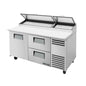 True TPP-AT-67D-2-HC 67 3/8" 1 Door Pizza Prep Table
