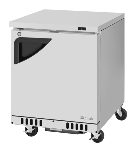 Turbo Air TUR-28SD-FB-N 27 1/2" Solid Door Undercounter Refrigerator