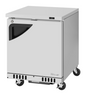 Turbo Air TUR-28SD-FB-N 27 1/2" Solid Door Undercounter Refrigerator