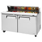 Turbo Air MST-60-N 60 1/4" 2 Doors 16 Pan Sandwich / Salad Prep Table