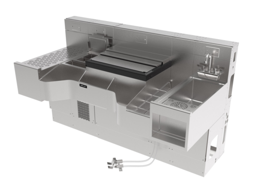 Perlick PCE68-C-MB 68" Underbar Ice Bin / Cocktail Station