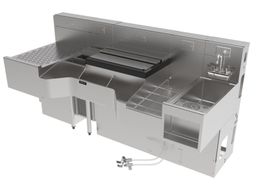Perlick PCE78-C-MB 78" Underbar Ice Bin / Cocktail Station