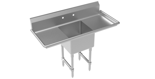 Krowne CS-1818-LR-LF 56" Compartment Sink