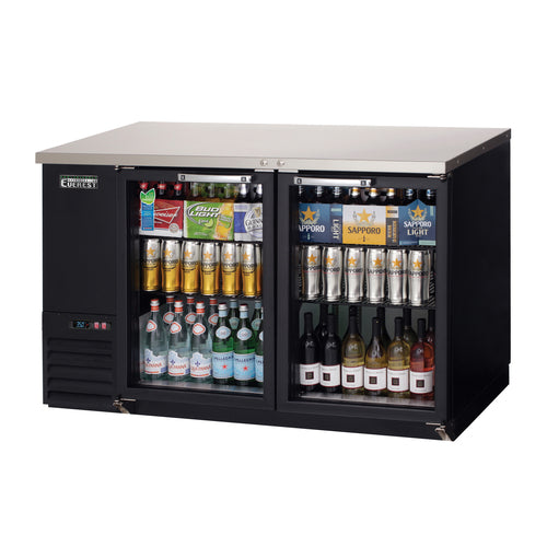 Everest EBB59G 57 3/4" Glass Door Back Bar Cooler