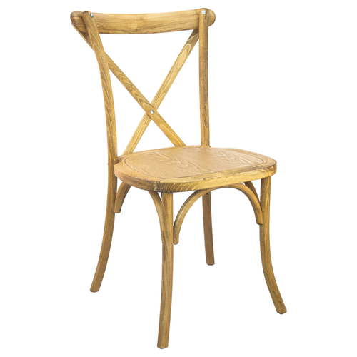 Flash Furniture X-BACK-NAT 17 1/2" Dining Chair