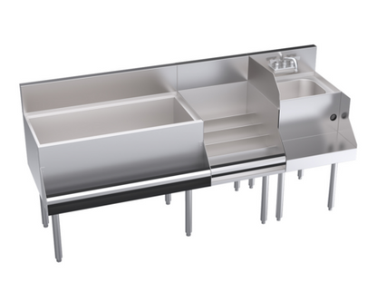 Krowne KR24-W72D-10 72" Underbar Ice Bin / Cocktail Station