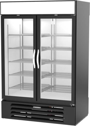 Beverage-Air MMR49HC-1-B-PT 52" 2 Section Refrigerated Merchandiser