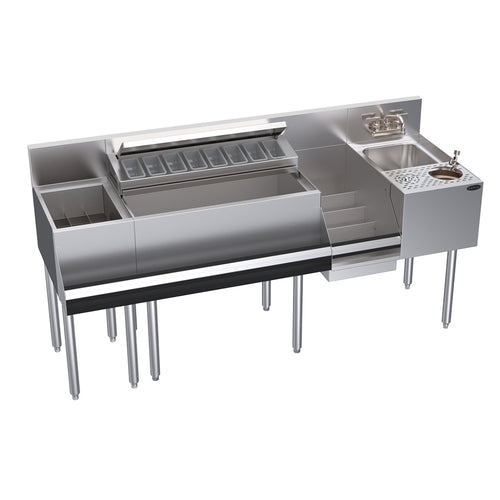 Krowne KR24-MX68A-10 68" Underbar Ice Bin / Cocktail Station