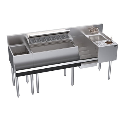 Krowne KR24-MX68A-10 68" Underbar Ice Bin / Cocktail Station