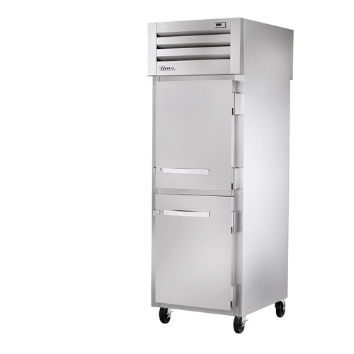 True STR1RPT-2HS-1G-HC 27 1/2" 1 Section Solid & Glass Door Pass-Thru Refrigerator