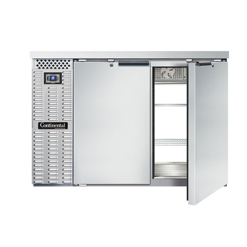 Continental Refrigerator BB50SNSSPT 50" Solid Door Back Bar Cooler