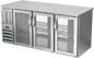 Beverage-Air BB72HC-FG-PT-S 72" Glass Door Back Bar Cooler
