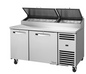 True TPP-AT-60-HC~SPEC3~HGTP 60 1/4" 2 Doors Pizza Prep Table