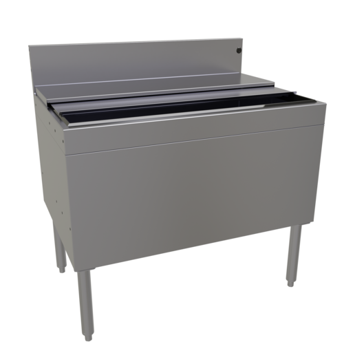 Glastender IBB-36-CP10-ED 36" Underbar Ice Bin / Cocktail Station