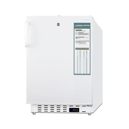Summit ADA404REF 19 3/4" Solid Door Undercounter Refrigerator