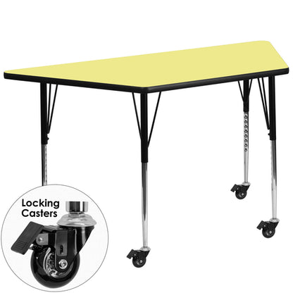 Flash Furniture XU-A3060-TRAP-YEL-T-A-CAS-GG Dining Table