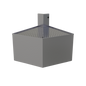 Glastender COWB-60 30" Underbar Add-On Unit