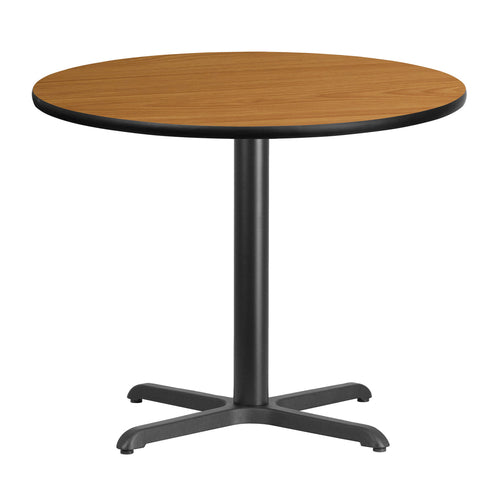 Flash Furniture XU-RD-36-NATTB-T3030-GG Dining Table