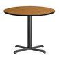 Flash Furniture XU-RD-36-NATTB-T3030-GG Dining Table
