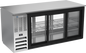 Beverage-Air BB72HC-GS-PT-S 72" Glass Door Back Bar Cooler