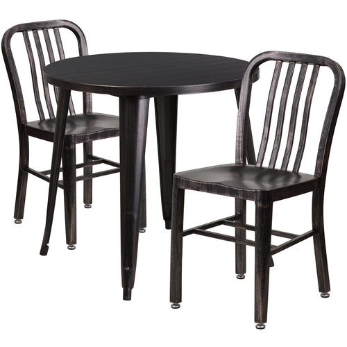 Flash Furniture CH-51090TH-2-18VRT-BQ-GG Patio Dining Set