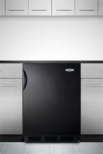 Summit FF7BKBI 23 5/8" Solid Door Undercounter Refrigerator