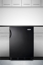 Summit FF7BKBI 23 5/8" Solid Door Undercounter Refrigerator