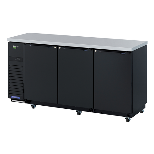 Turbo Air TBB-24-72SBD-N6 73 1/8" Solid Door Back Bar Cooler