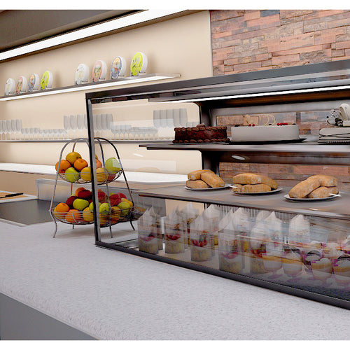 RPI VICD2-27-R-SQ-SC-INS-FLAN 36 1/4" Refrigerated Display Case