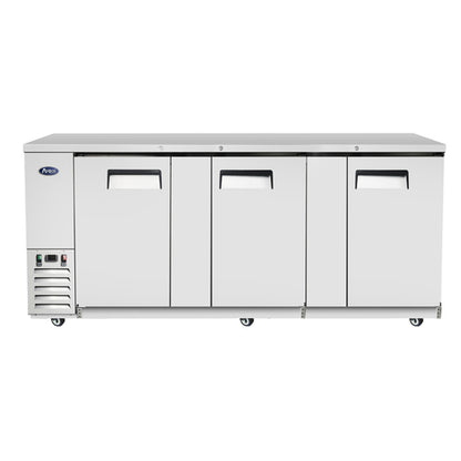 Atosa MBB90GR 89 1/4" Solid Door Back Bar Cooler