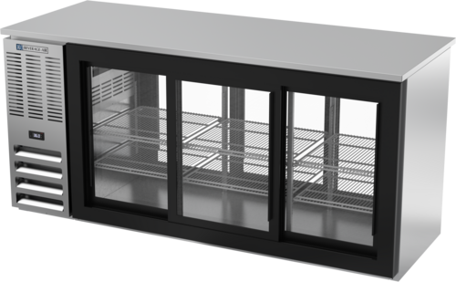 Beverage-Air BBN72HC-GS-PT-S 72" Glass Door Back Bar Cooler