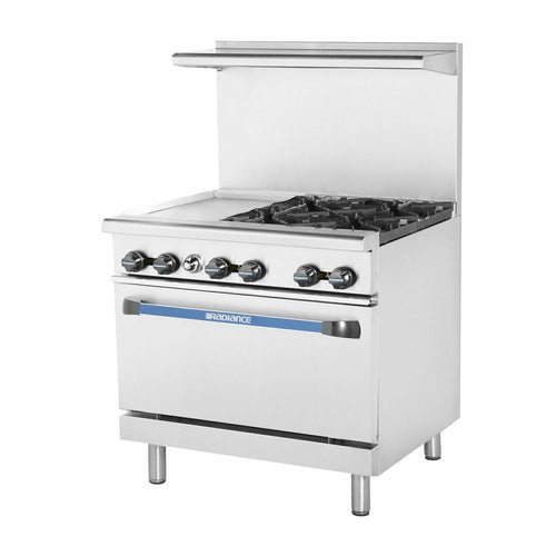 Turbo Air TARG-12G4B 36" 4 Burner Gas Restaurant Range